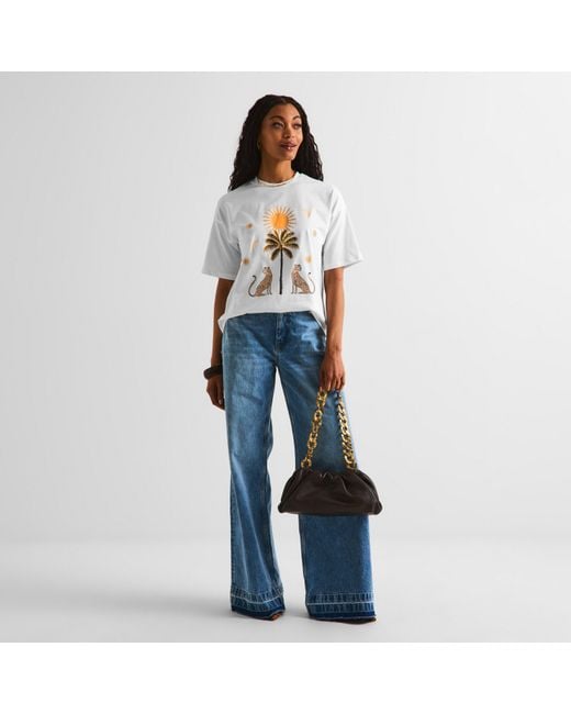 Never Fully Dressed White Running Wild T-Shirt