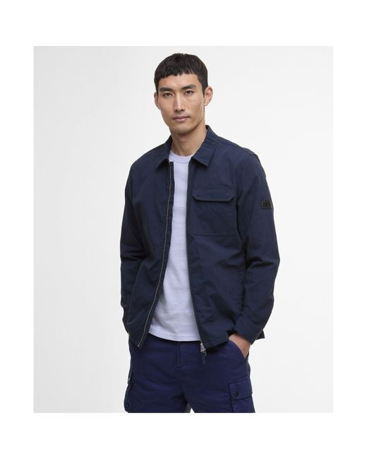 Barbour Blue Maze Overshirt for men