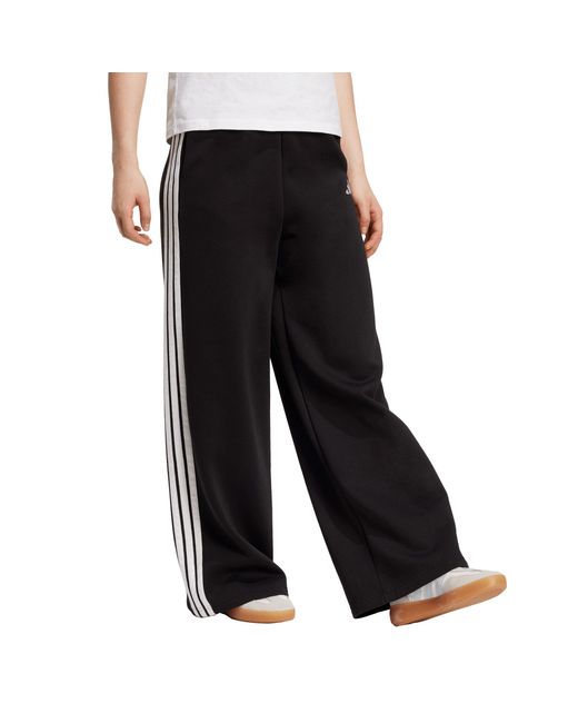 Adidas Black Essentials Wide Leg Fleece Pant