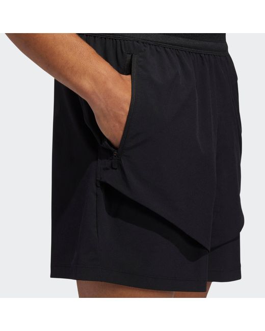 Adidas Black Studio Tech Shorts for men