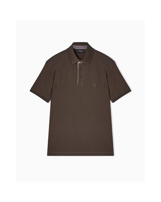 Emporio Armani Brown Polo Shirt for men