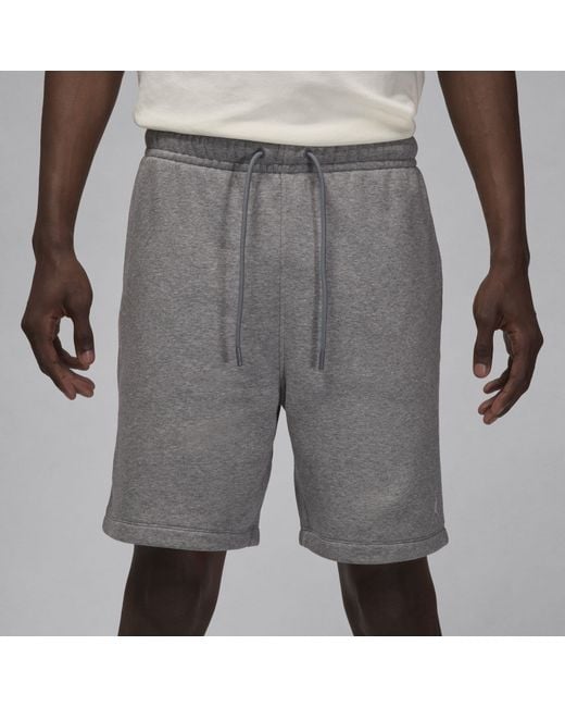 Nike Gray Aj Brooklyn Fleece Shorts for men