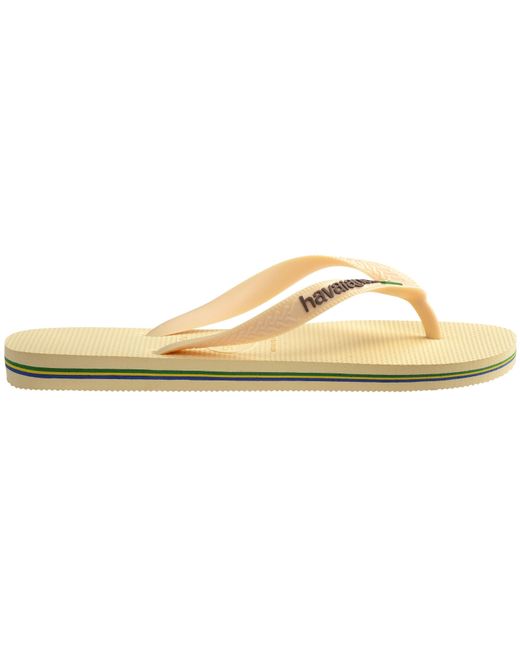 Havaianas Metallic Brasil Logo Flip Flops