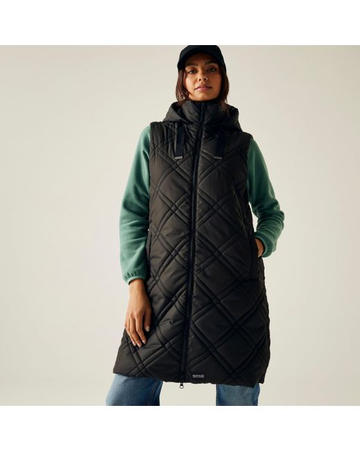 Regatta Black Rurietta Water-Repellent Hooded Gilet