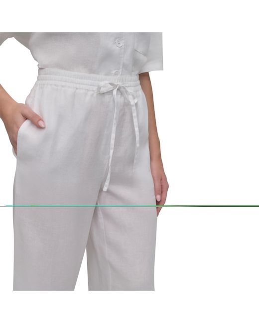 DKNY Gray Straight Leg Trousers