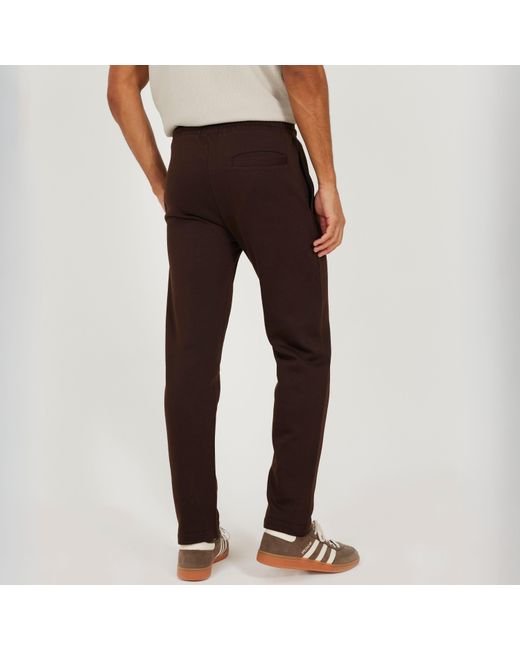 Brave Soul Brown Bs Straight Leg Open Hem Jogging Bottoms for men