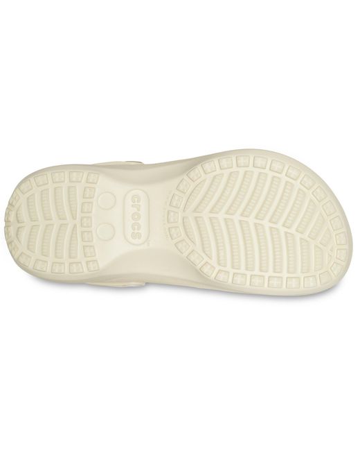 CROCSTM Natural Classic Platform Lined Mule Slippers