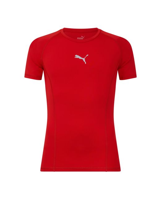PUMA Red Liga Baselayer Tee Ss T-Shirt for men