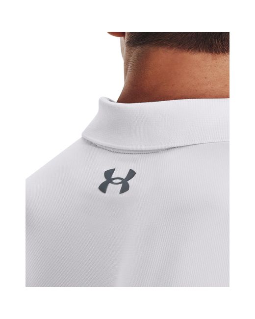 Under Armour White Performance Polo Shirt for men