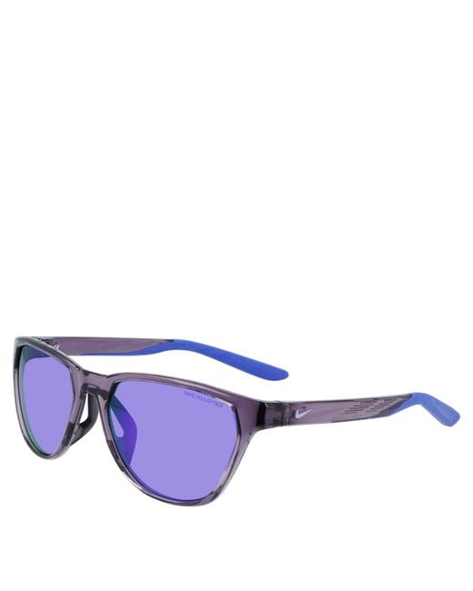 Nike Blue Maverick Rise Square Sunglasses