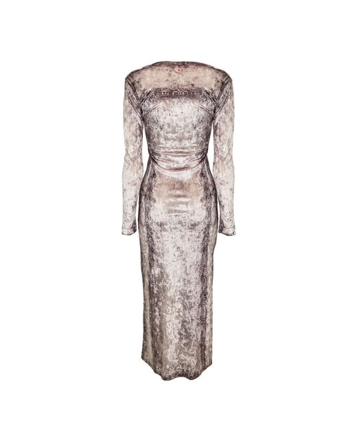 DIESEL Gray D Martel Abt Long Maxi Dress