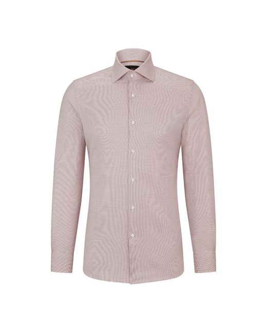 Boss Gray Long-Sleeve Plain Shirt for men