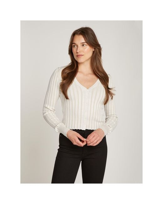 Calvin Klein Natural Ckj Rib Cardigan