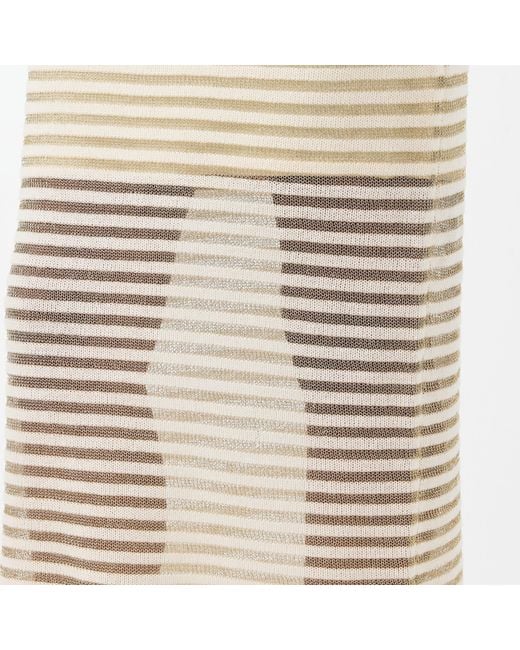 French Connection Natural Jerry Textured Knit Fitted Knitted Jumper Dress
