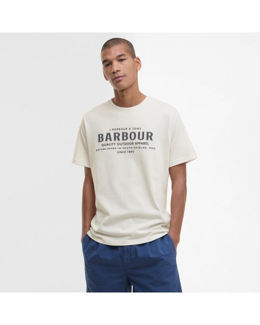 Barbour Gray Moorside T-Shirt for men