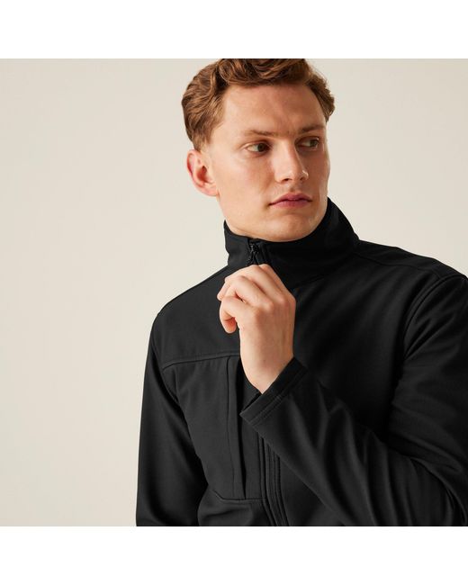 Regatta Black Octagon Ii Printable 3 Layer Jacket for men