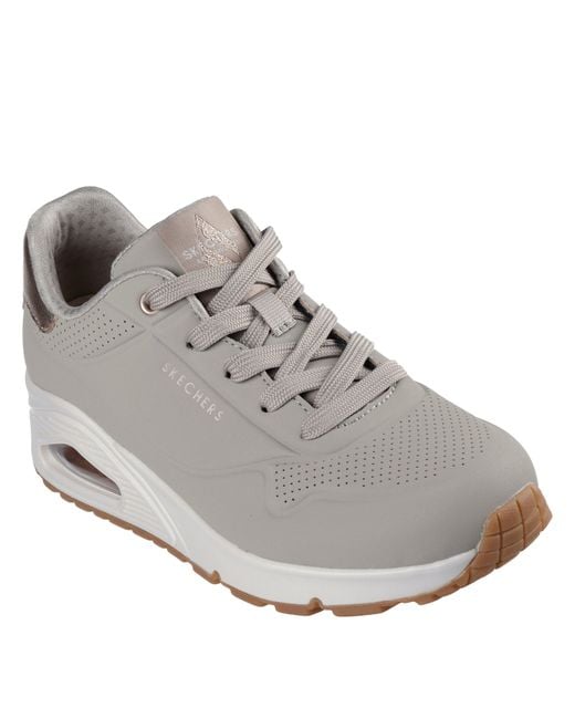 Skechers Gray Uno Stand On Air Trainers