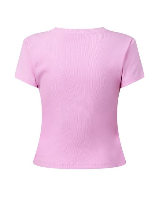 Nike Purple Ribbed T-Shirt