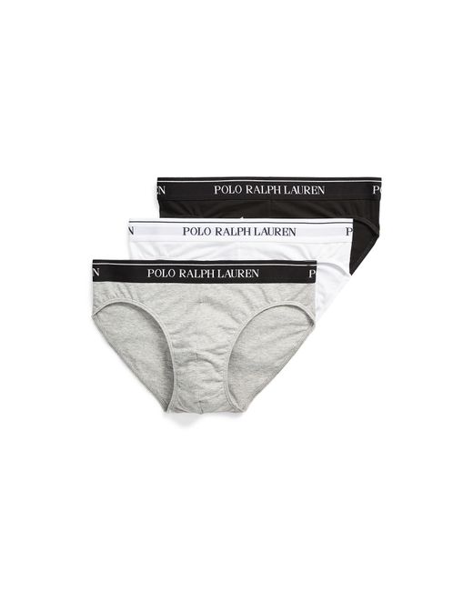 Polo Ralph Lauren Gray Cotton 3-Pack Boxer Briefs for men
