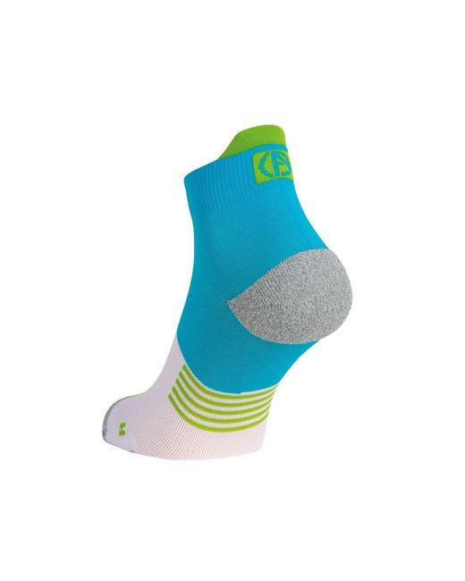 Absolute 360 Blue Performance Running Socks: Ankle: Tu