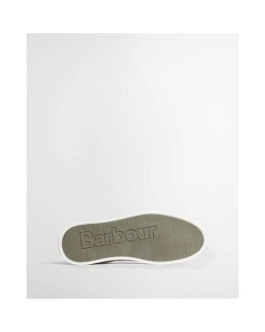 Barbour White Stannington Trainers for men