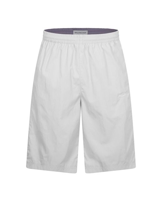 Balenciaga Blue Woven Tracksuit Shorts for men