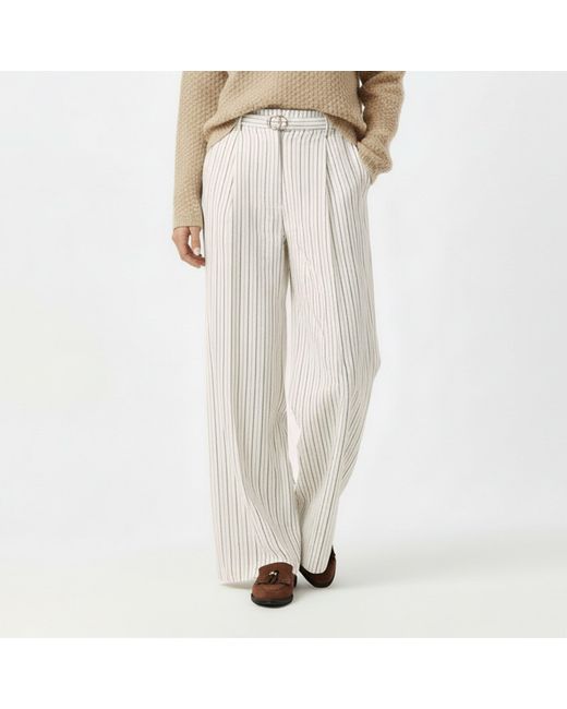 HUGO White Straight Leg Trousers