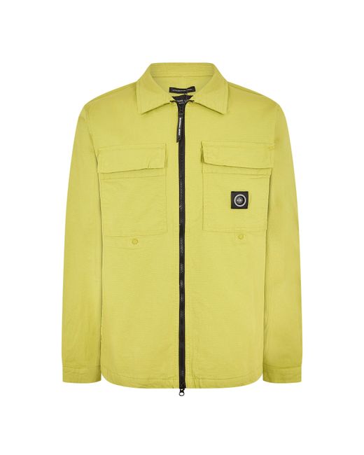 Marshall Artist Yellow Plaid Overshirt for men