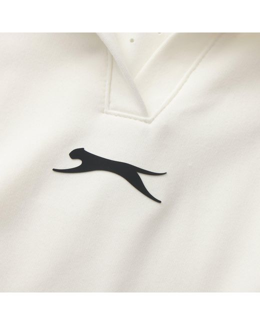 Slazenger 1881 White Sleeveless Polo Neck Performance Vest