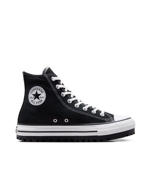 Converse Black Chuck Taylor All Star Cit High-Top Trainers