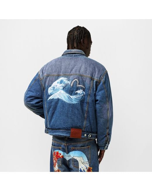 Moose Knuckles Blue X Evisu Denim Jacket for men