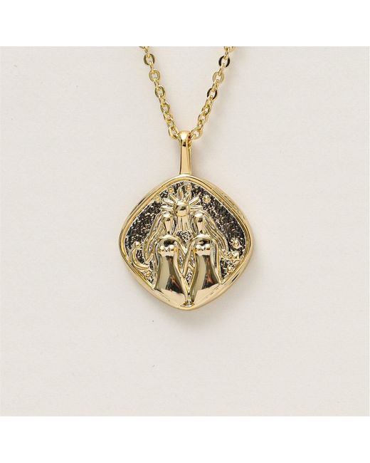 Jon Richard Red Plated Molten Horoscope Necklace