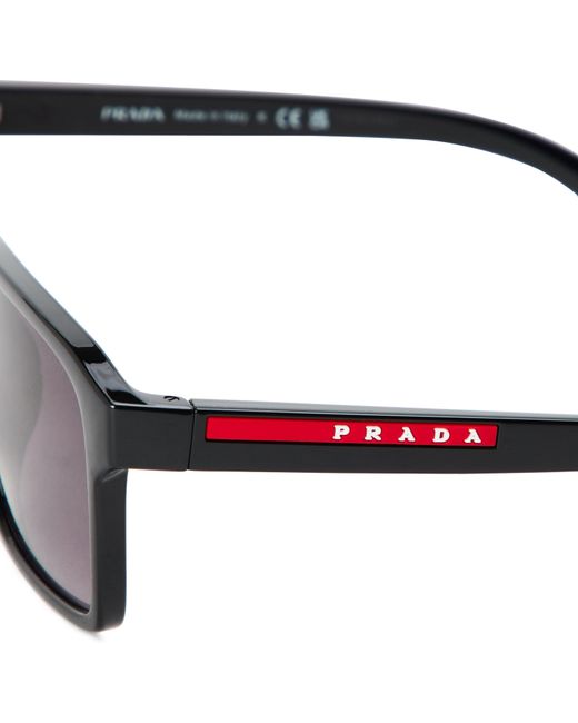 Prada Brown 0Ps 05Ys Aviator Sunglasses for men