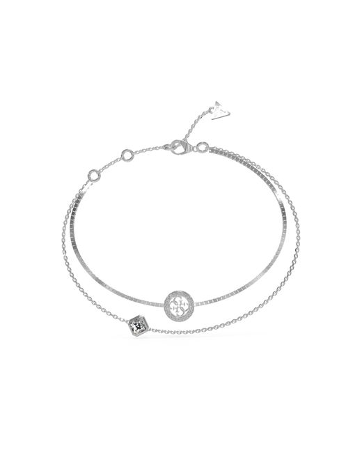 Swarovski Metallic 'Hyperbola' Base Metal Drop Earrings