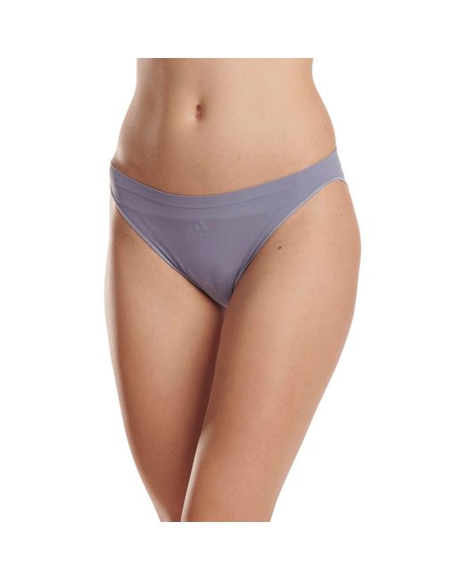 Adidas Blue Active Seamless Micro Stretch Low Rise Brief