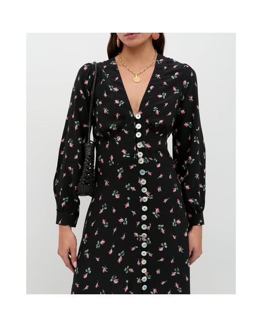 Rixo Black Avalyn Boho Dress
