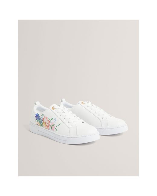 Ted Baker White Low-Top Trainers