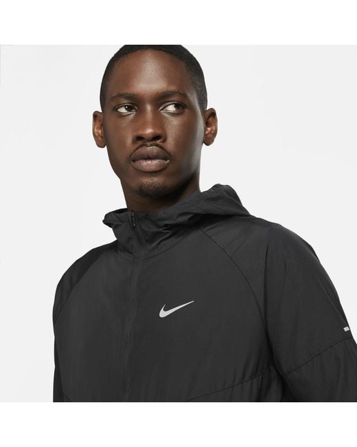 Nike Blue Miler Repel Running Jacket for men