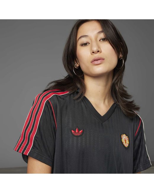 Adidas Black Mufc Icon T-Shirt Dress