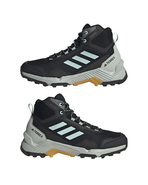 Adidas Blue Waterproof Trail Mid Hiking Shoes for men
