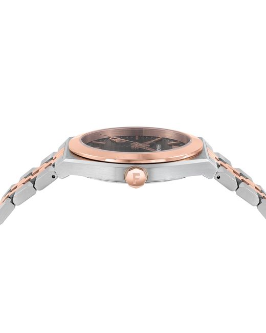 Ferragamo Metallic Vega Quartz Analogue Watch for men