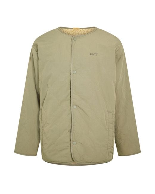 Levi's Green Abbotts Reversible Filled Sherpa Jacket for men
