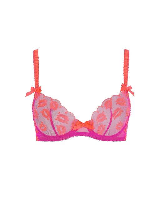 Agent Provocateur Pink Ottiliee Plunge Underwired Bra