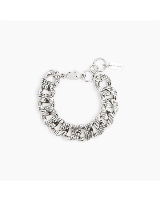 Marc Jacobs Metallic The Monogram Chain Link Bracelet