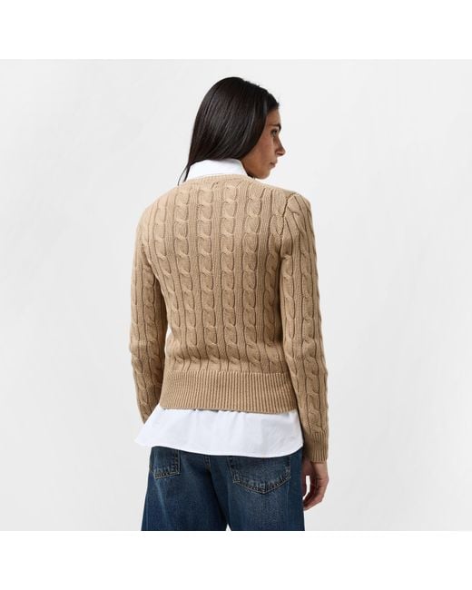 Polo Ralph Lauren Natural Polo Pp Cardigan Ld61