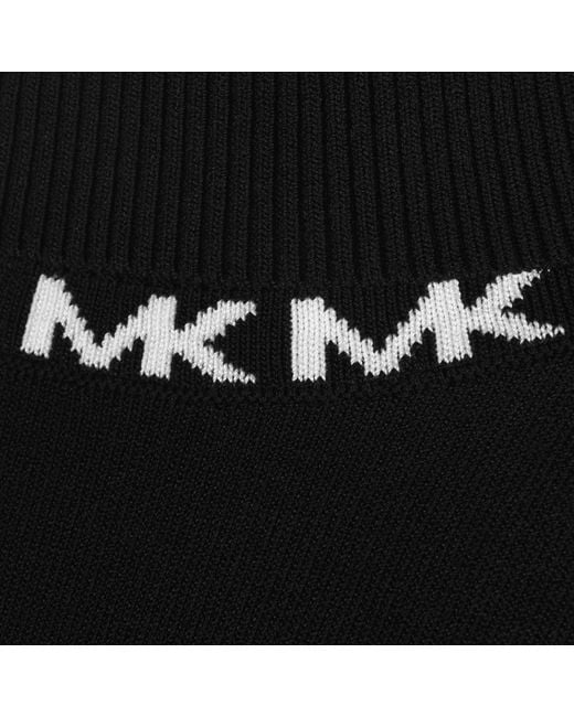 MICHAEL Michael Kors Black High Neck Crop Top