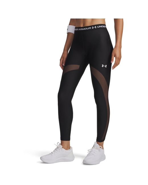 Under Armour Black Heatgear Mesh Performance Gym Legging