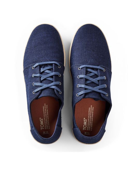 TOMS Blue Canvasas Payt for men