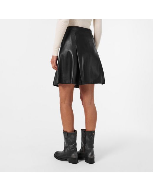 DKNY Black High-Shine Mini Skirt