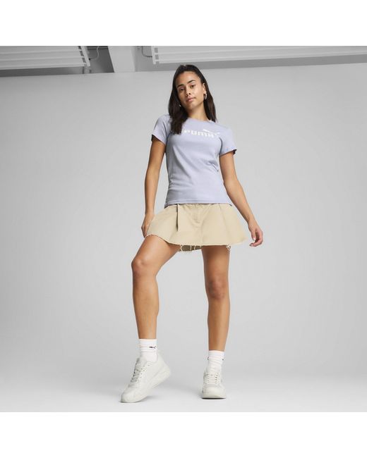 PUMA Blue Regular Fit Logo T-Shirt